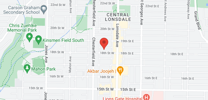 map of 102 138 W 18TH STREET